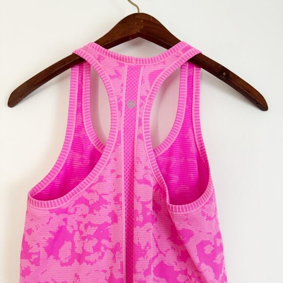 LULULEMON Swiftly Tech Racerback Tank Top Heathered Raspberry Glo Light 4 - Picture 7 of 10